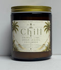 Chill Citrus Cucumber Coconut Wax Glass Jar Candle - Coconut Glow Candle Co