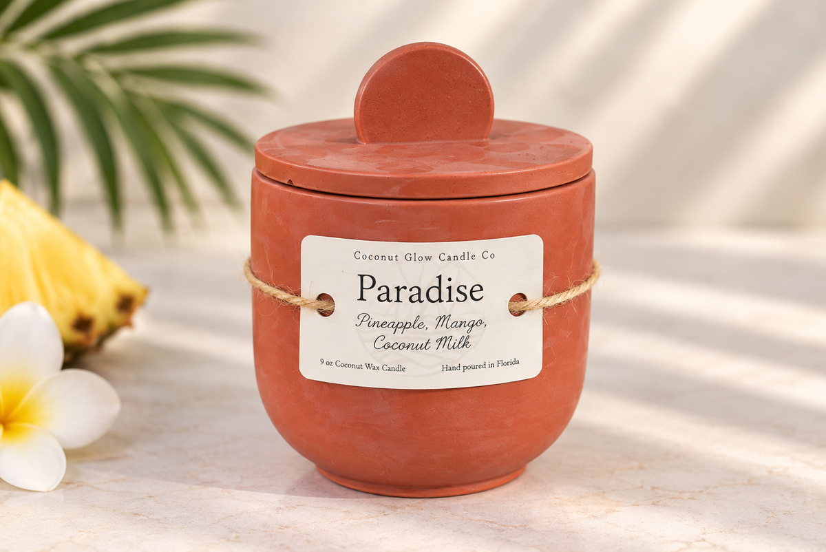 Paradise - Concrete Candle