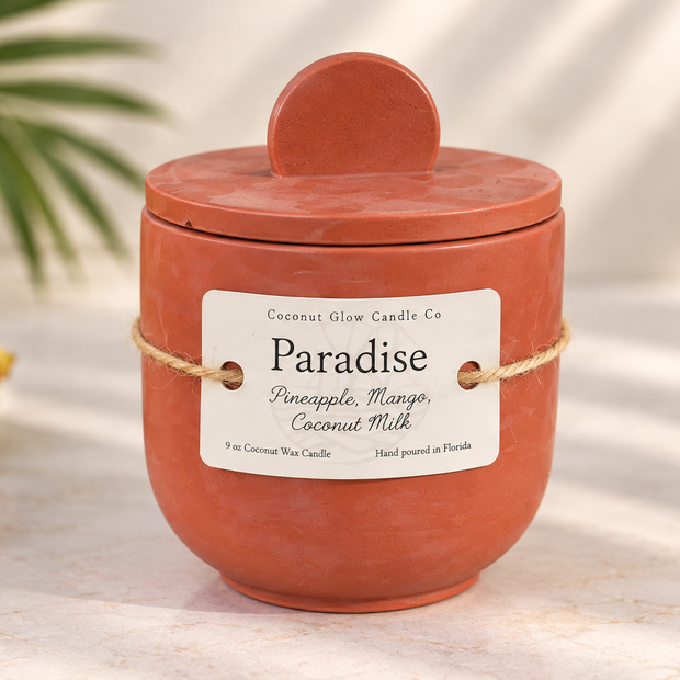 Paradise - Concrete Candle