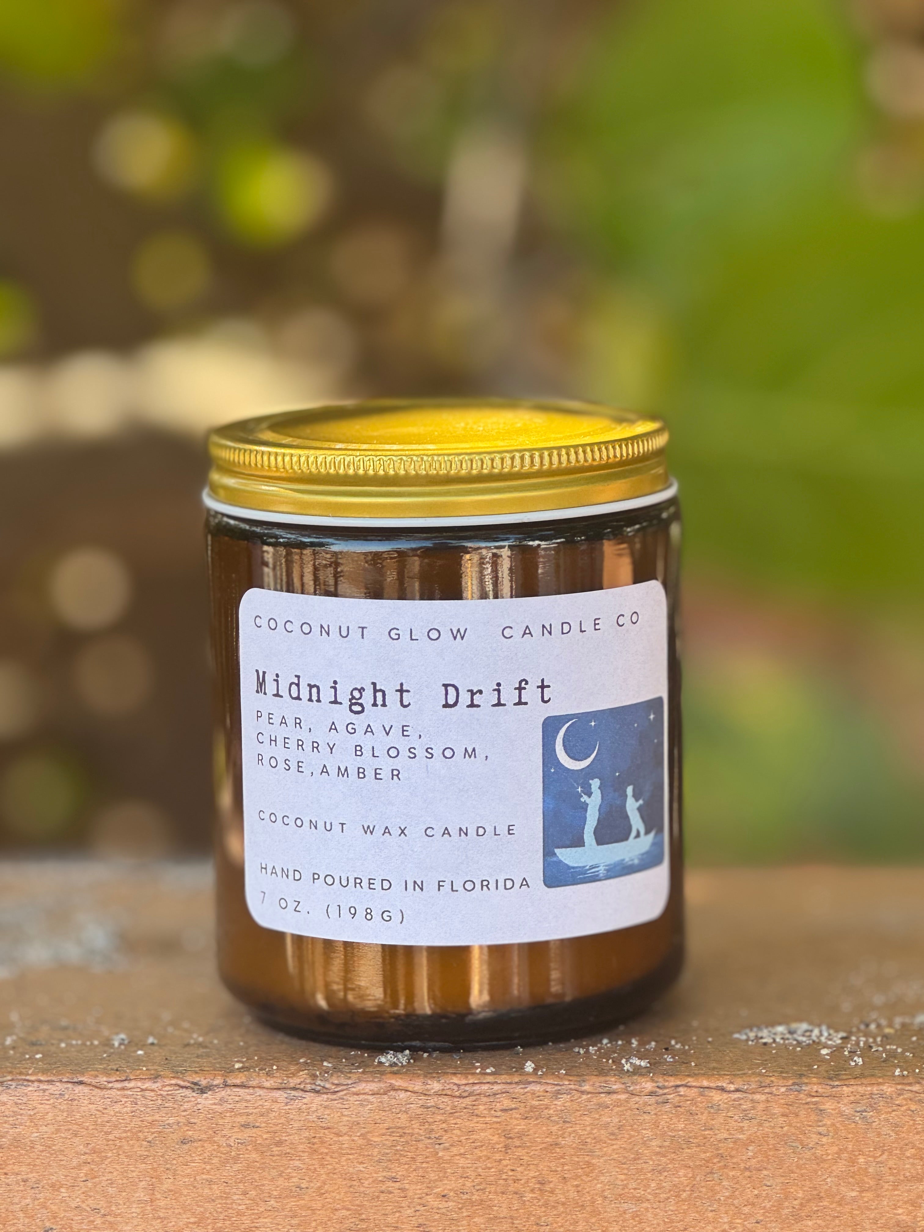 Midnight Drift - Golden Hour Glass Jar