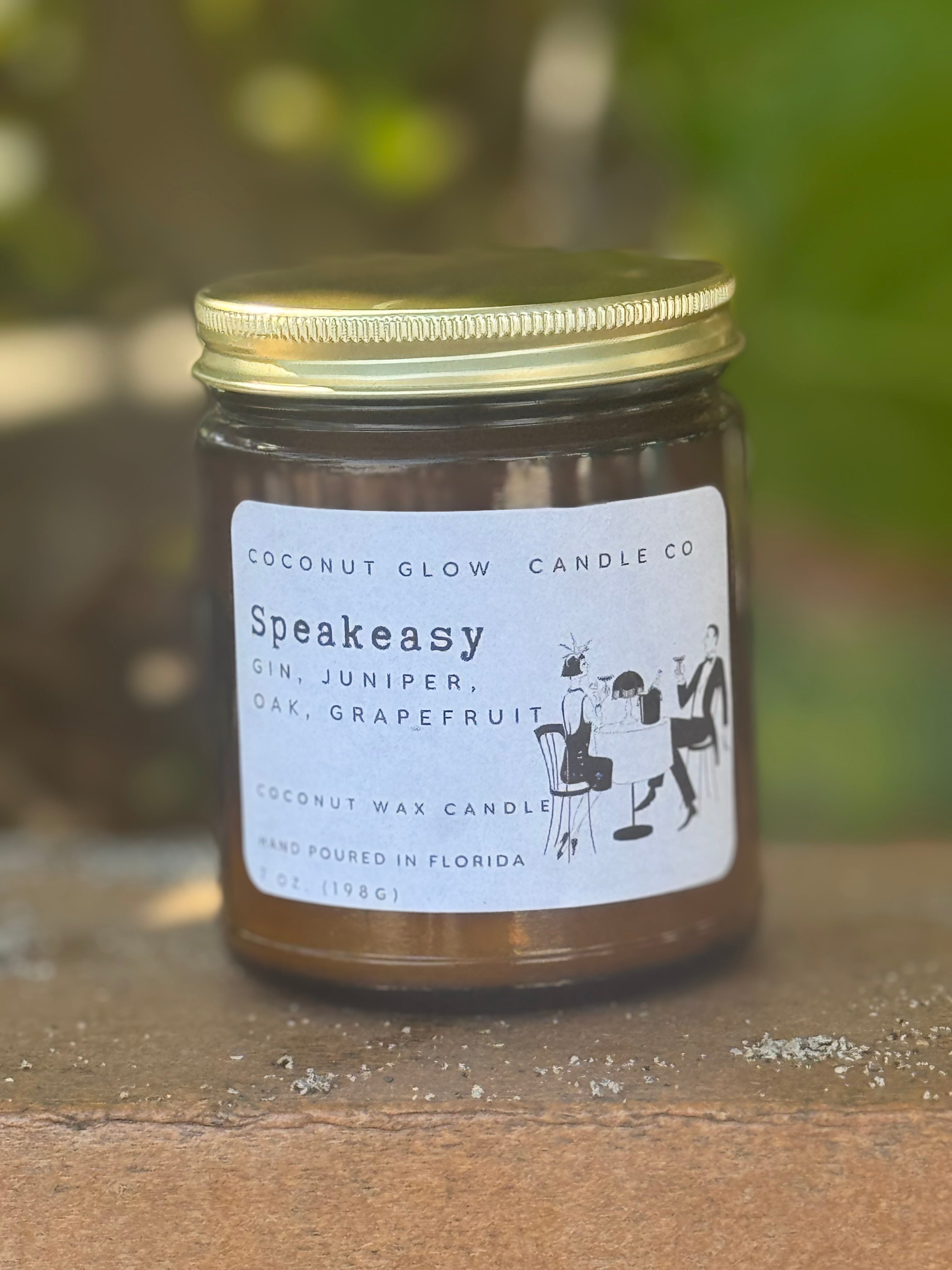 Speakeasy - Amber Glass Jar