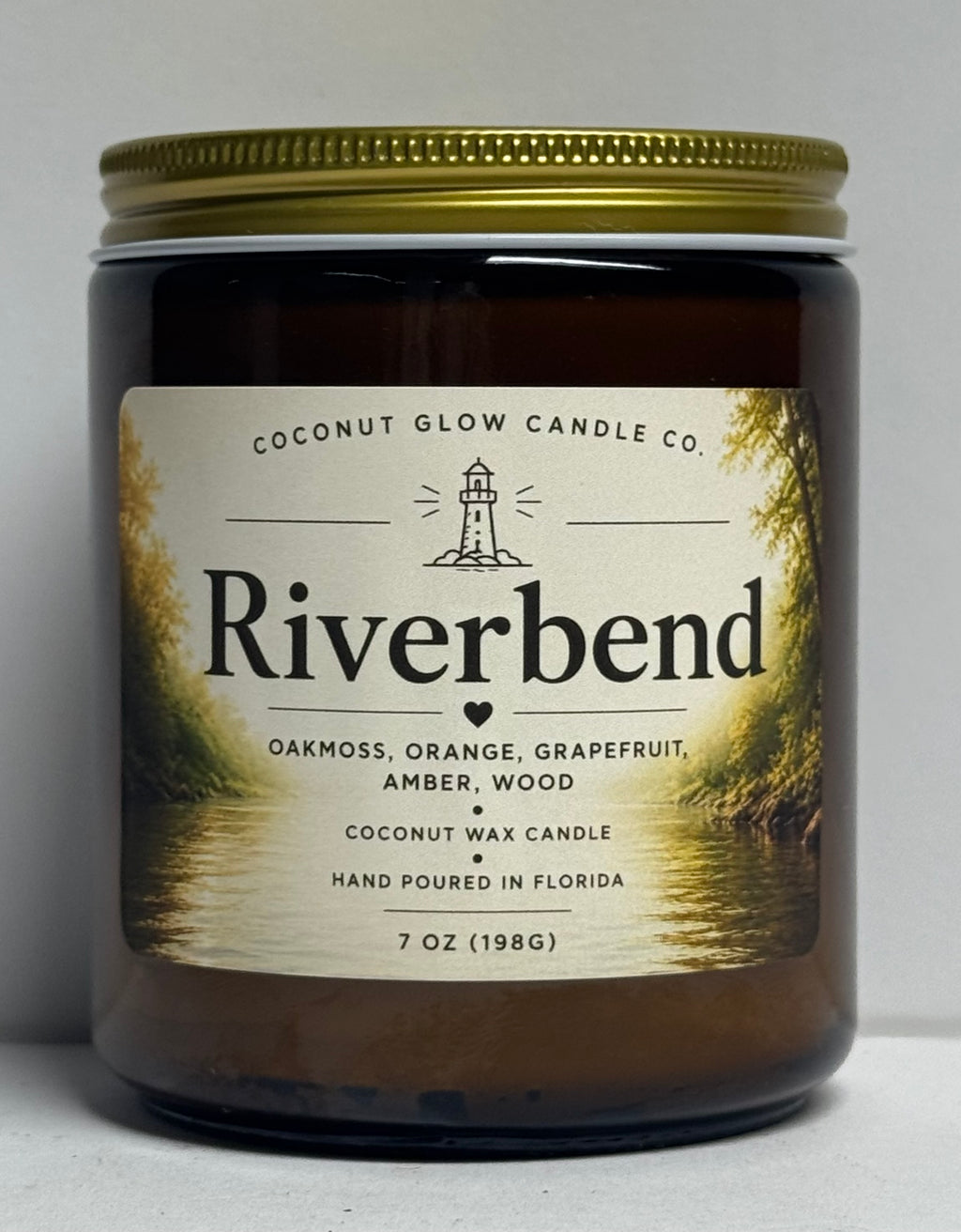 Riverbend - Golden Hour Glass jar