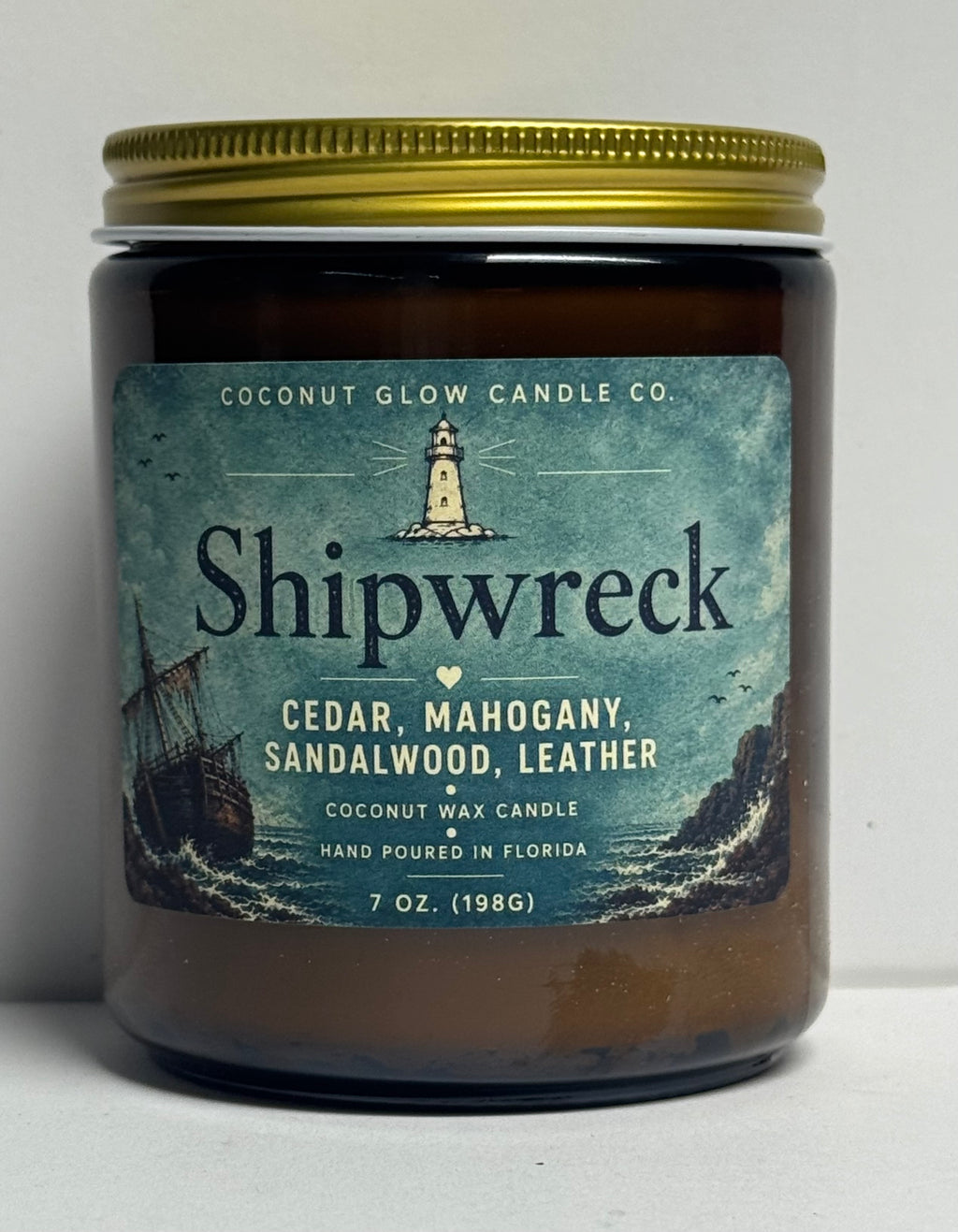 Shipwreck - Golden Hour Glass Jar