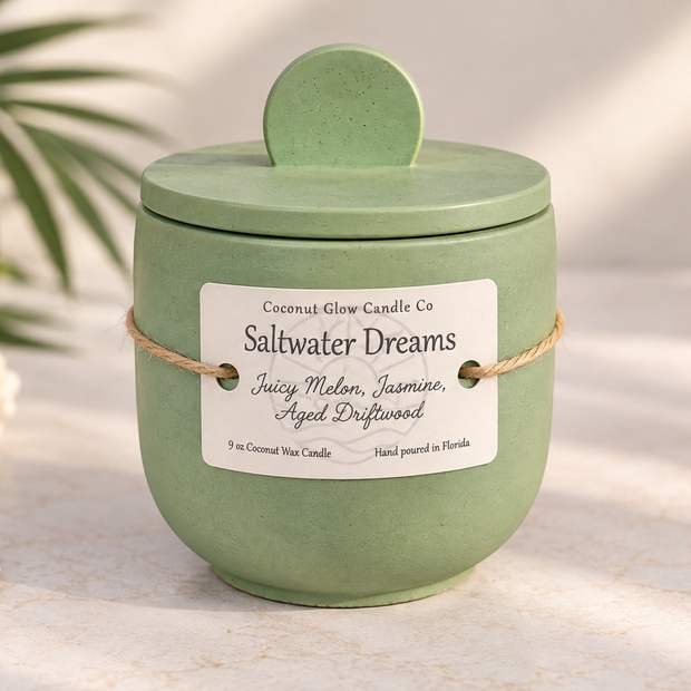 Saltwater Dreams - Concrete Candle