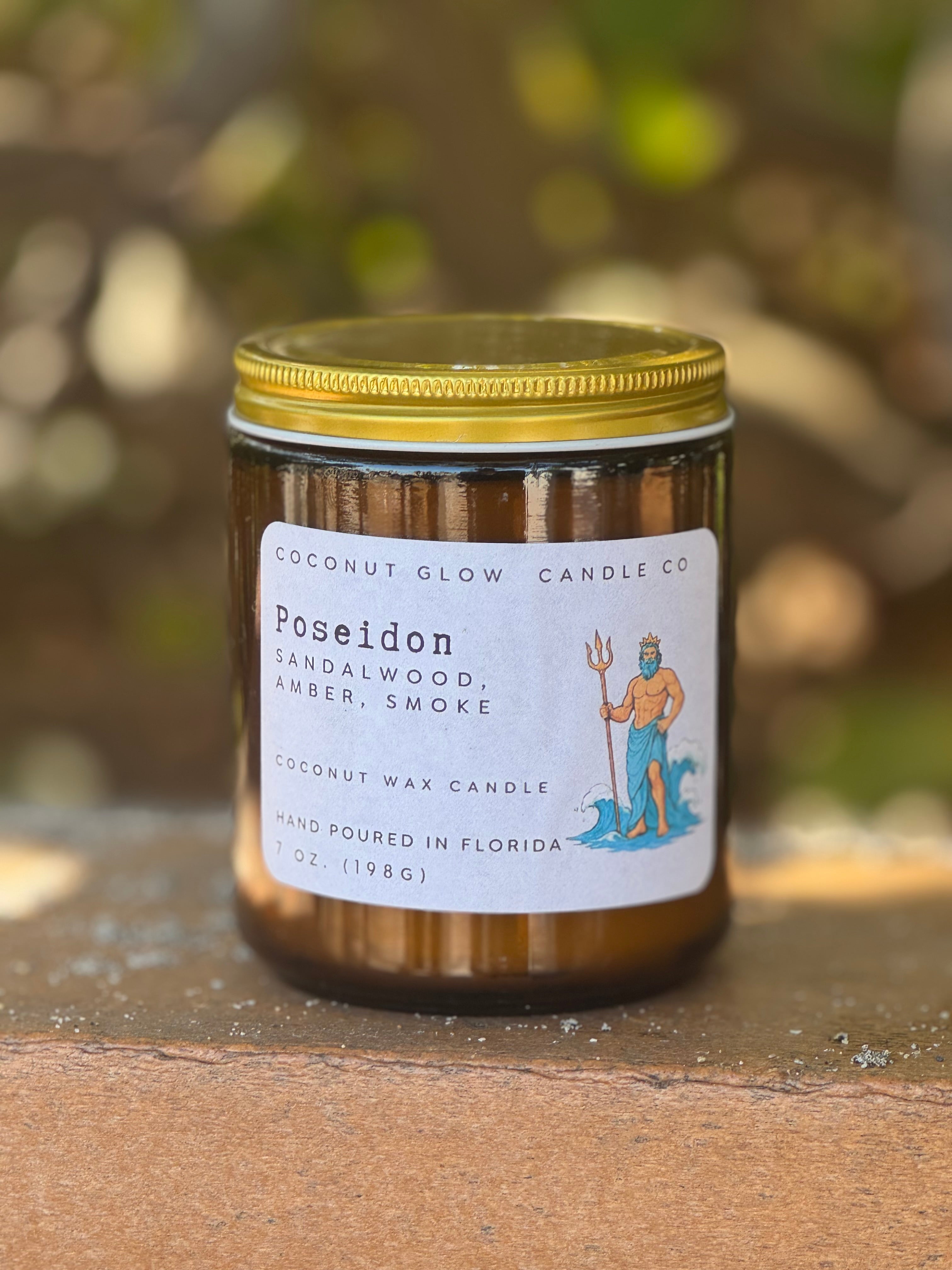 Poseidon - Golden Hour Glass Jar