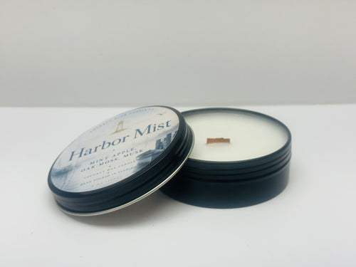 Harbor Mist Coconut Wax Travel Tin Candle - Coconut Glow Candle Co