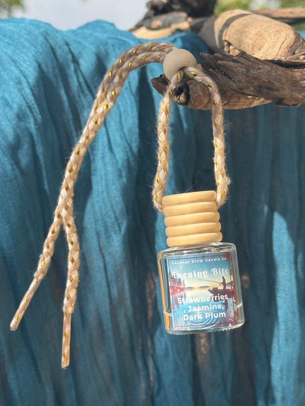 Hanging car diffuser with coconut wax – Coconut Glow 8ml