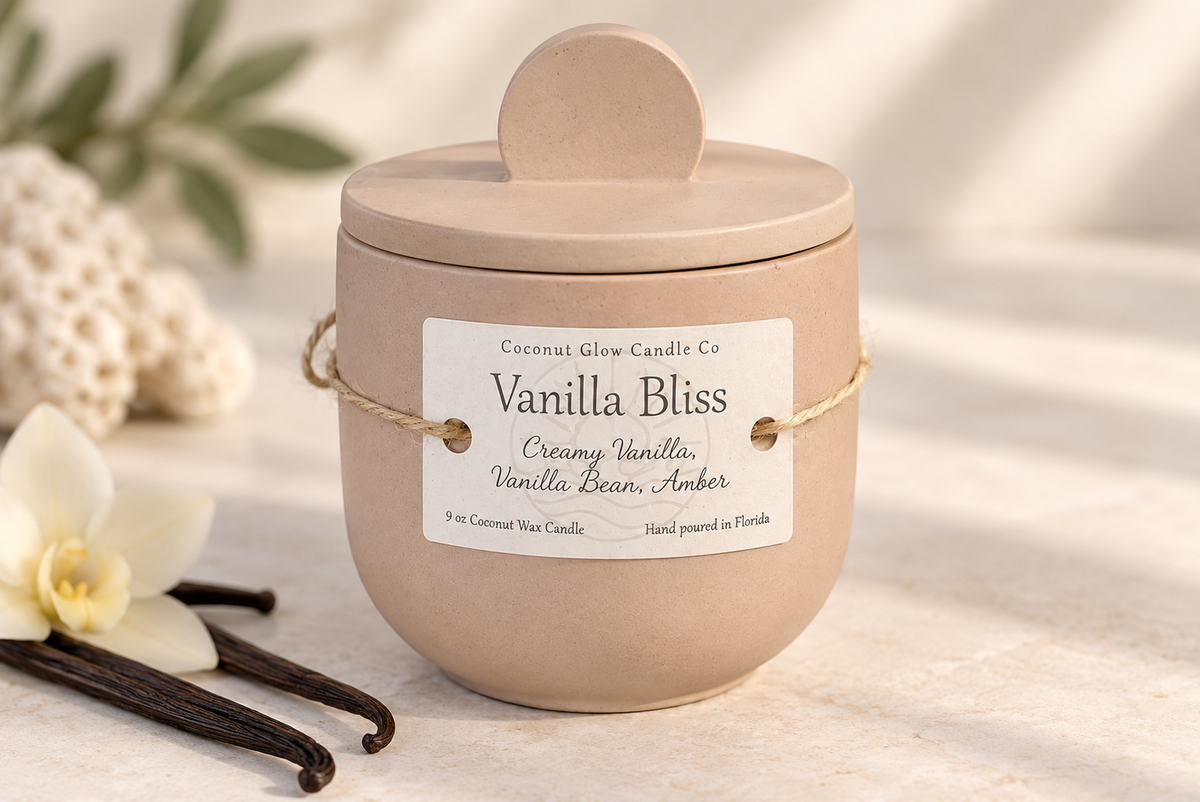Vanilla Bliss - Concrete Candle