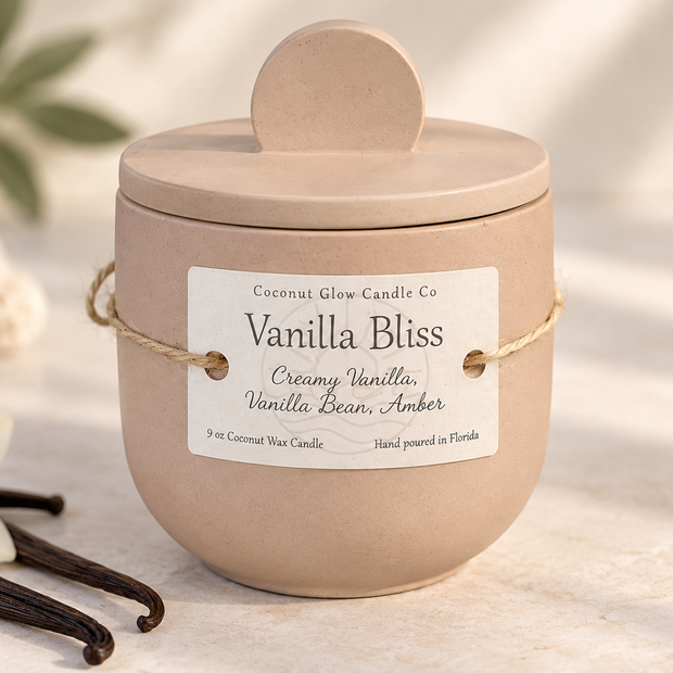 Vanilla Bliss - Concrete Candle
